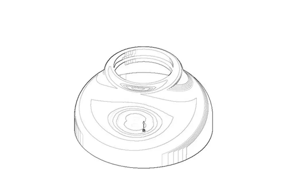 DORNBRACHT Rosette ERSATZTEILE 092736025 D. 85 x 50 mm Messing gebürstet (23kt Gold), 092736025-28 Galeriebild 1